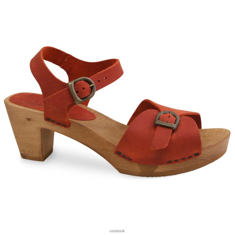 Burnt Orange Women Sanita Shoes XL0DN135 Tiana