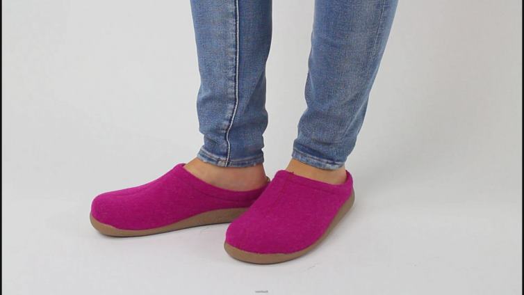 Fuchsia Women Sanita Shoes XL0DN163 Lodge Slide