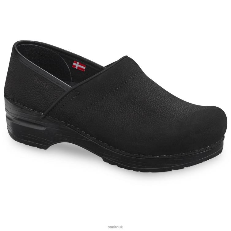 Black Women Sanita Shoes XL0DN113 Pro. Textured Oil